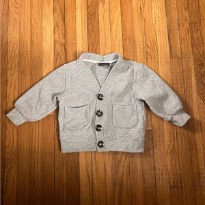 Little Bipsy 6/12 Gray Button-Up Cardigan